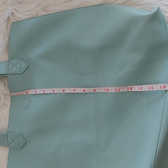 Women's Orb Aqua Vegan Leather Tote - Picture 10 of 12